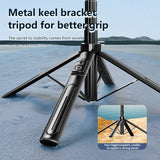 K27-Smartphone-Extendable-Live-Streaming-4-Leg-Stand-Bluetooth-Selfie-Stick(Black)
