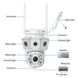 K30-1080P-3-screen-Surveillance-Camera(White)