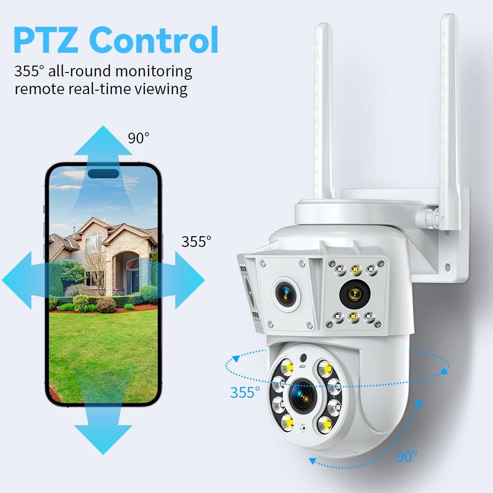 K30-1080P-3-screen-Surveillance-Camera(White)