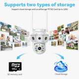 K30-1080P-3-screen-Surveillance-Camera(White)