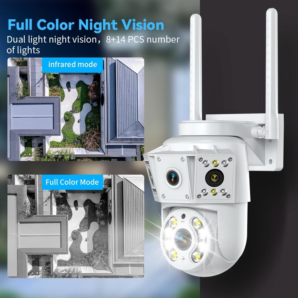 K30-1080P-3-screen-Surveillance-Camera(White)