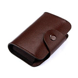 KB39-Simple-Fashion-Genuine-leather-Organ-Card-Bag-Candy-Color-Card-Package(Coffee)