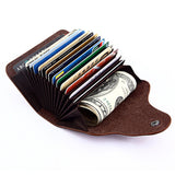 KB39-Simple-Fashion-Genuine-leather-Organ-Card-Bag-Candy-Color-Card-Package(Coffee)