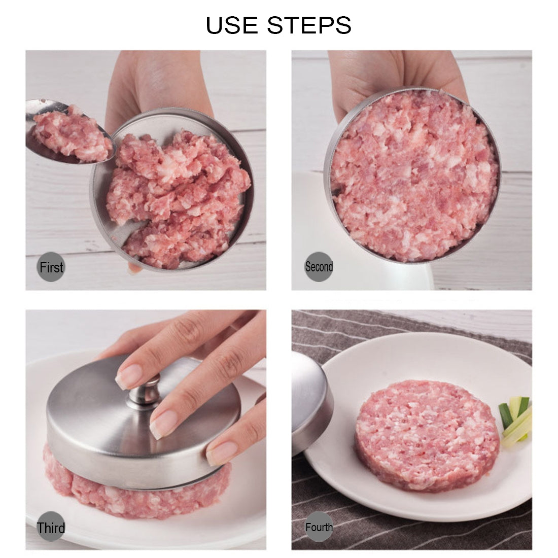 Kitchen-Food-Molds-Stainless-Steel-Hamburger-Meat-Press-Molds-Tools