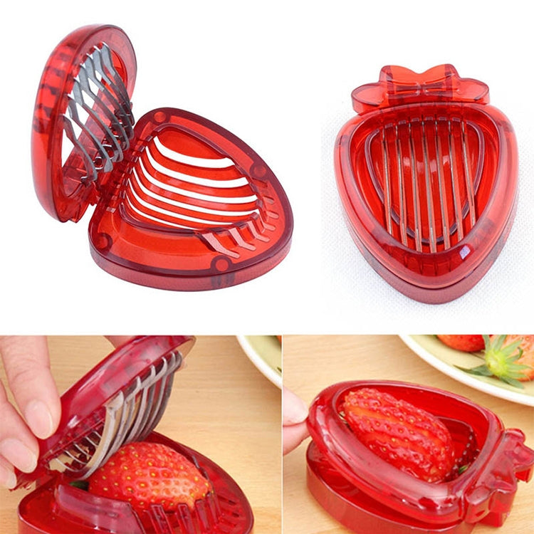 Kitchen-Tool-Plastic-Strawberry-Slicer-Fruit-Knife-with-Stainless-Steel-Blade(Red)
