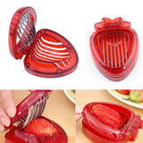 Kitchen-Tool-Plastic-Strawberry-Slicer-Fruit-Knife-with-Stainless-Steel-Blade(Red)