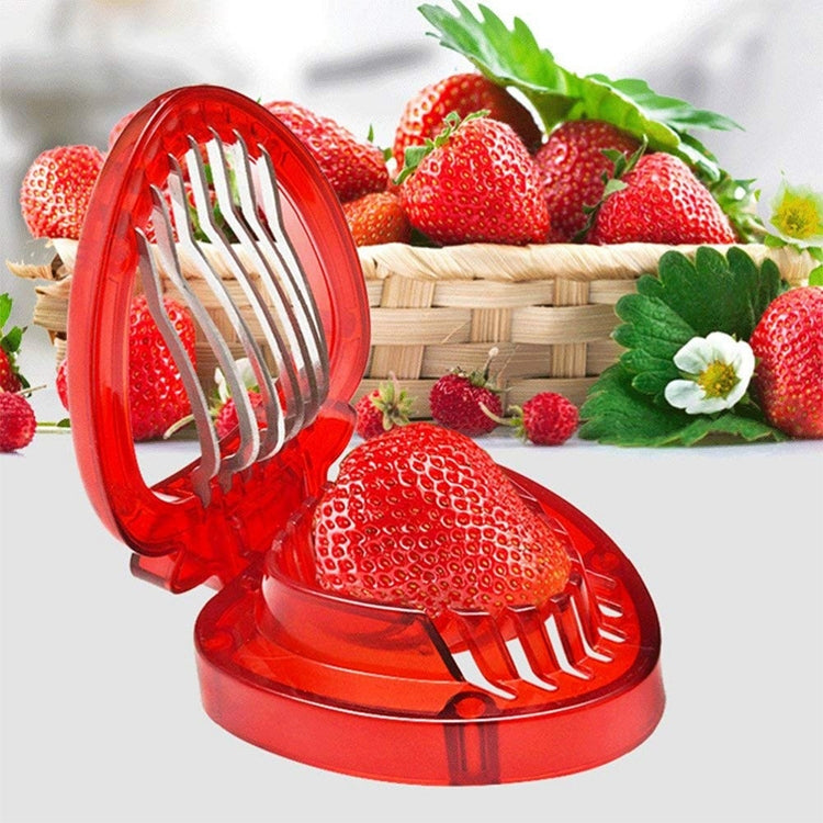 Kitchen-Tool-Plastic-Strawberry-Slicer-Fruit-Knife-with-Stainless-Steel-Blade(Red)