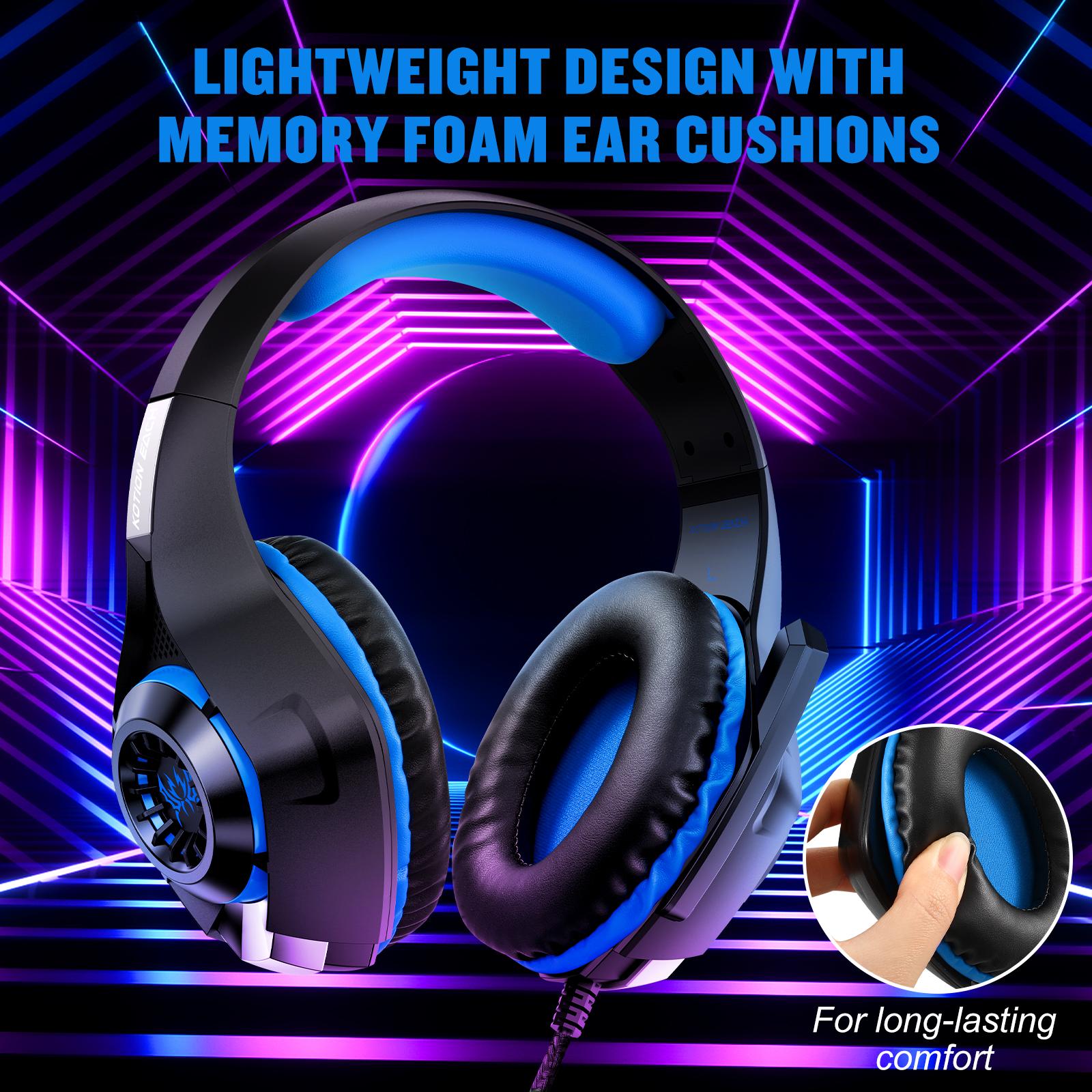 KOTION-EACH-GS400-Omni-directional-Mic-Gaming-Headset,-Length:-About-1.9m(Black-Blue)