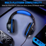 KOTION-EACH-GS400-Omni-directional-Mic-Gaming-Headset,-Length:-About-1.9m(Black-Blue)