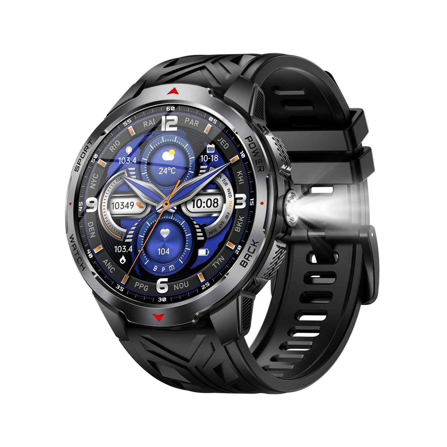 KT88-1.7-inch-TFT-Screen-Outdoor-Sports-Smart-Watch-3ATM-Waterproof-with-Flashlight(Black)