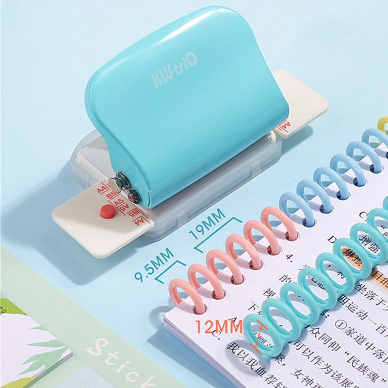 KW-TRIO-99h9-6-Holes-A4-B5-Student-Handmade-Paper-Hole-Puncher(Navy-Blue)