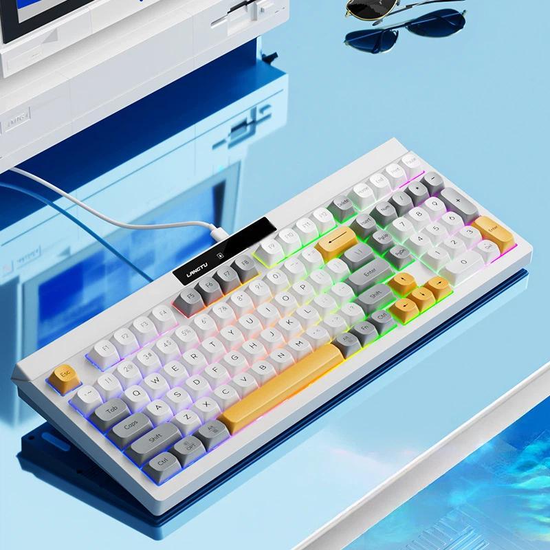 LANGTU-L102-Mechanical-1.5m-Wired-Gaming-Keyboard-With-RGB-Light(Glow-Rock)