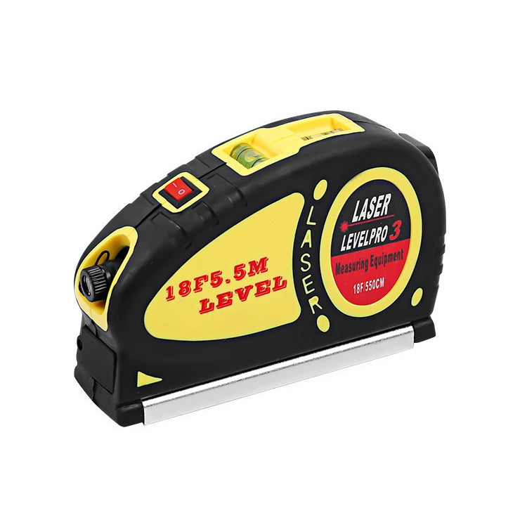 Laser-Level-with-Tape-Measure-Pro-(550cm),-LV-05(Yellow)