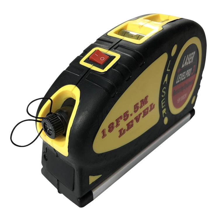 Laser-Level-with-Tape-Measure-Pro-(550cm),-LV-05(Yellow)