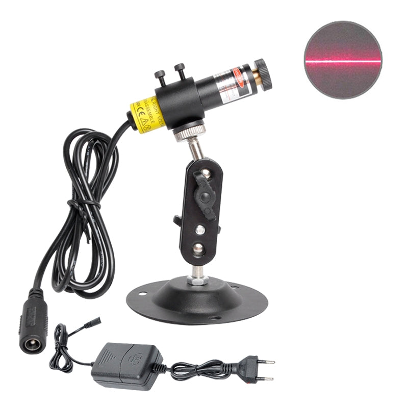 Laser-Positioning-Light-with-Holder,-EU-Plug,-Style:100wm-Line(Red-Light)