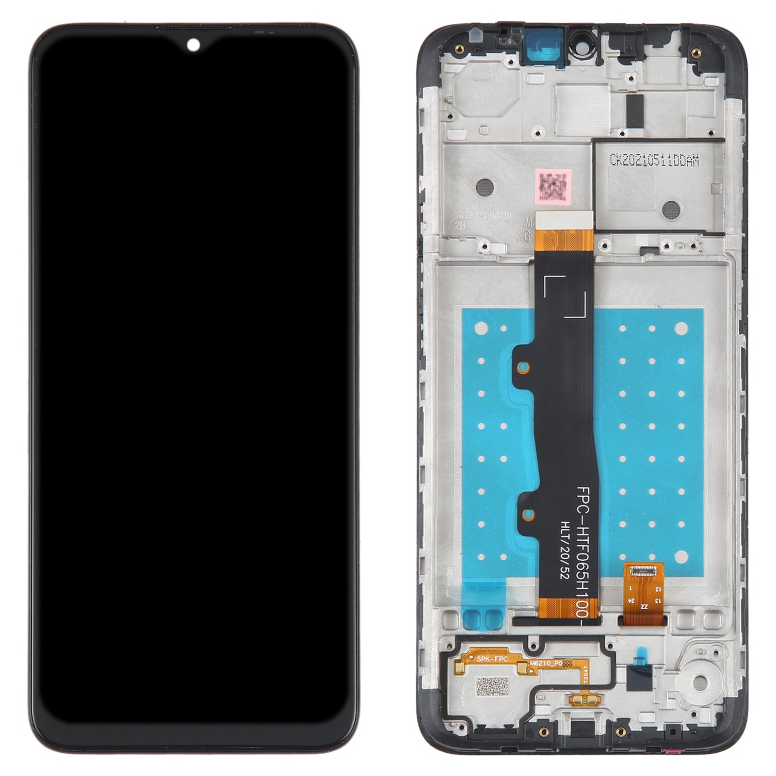 LCD-Screen-and-Digitizer-Full-Assembly-with-Frame-for-Motorola-Moto-E7(Black)