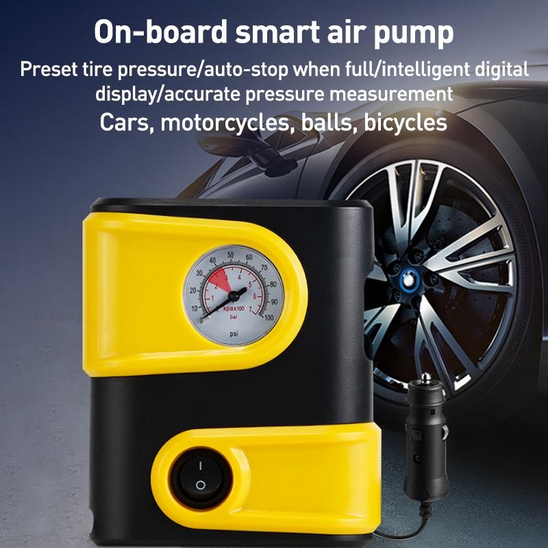 LD-1610-Car-Portable-Smart-Electric-mini-Air-Pump(Yellow)