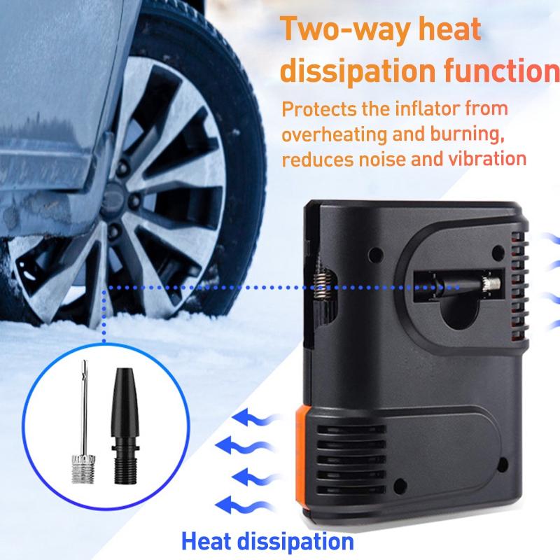 LD-1610-Car-Portable-Smart-Electric-mini-Air-Pump(Yellow)