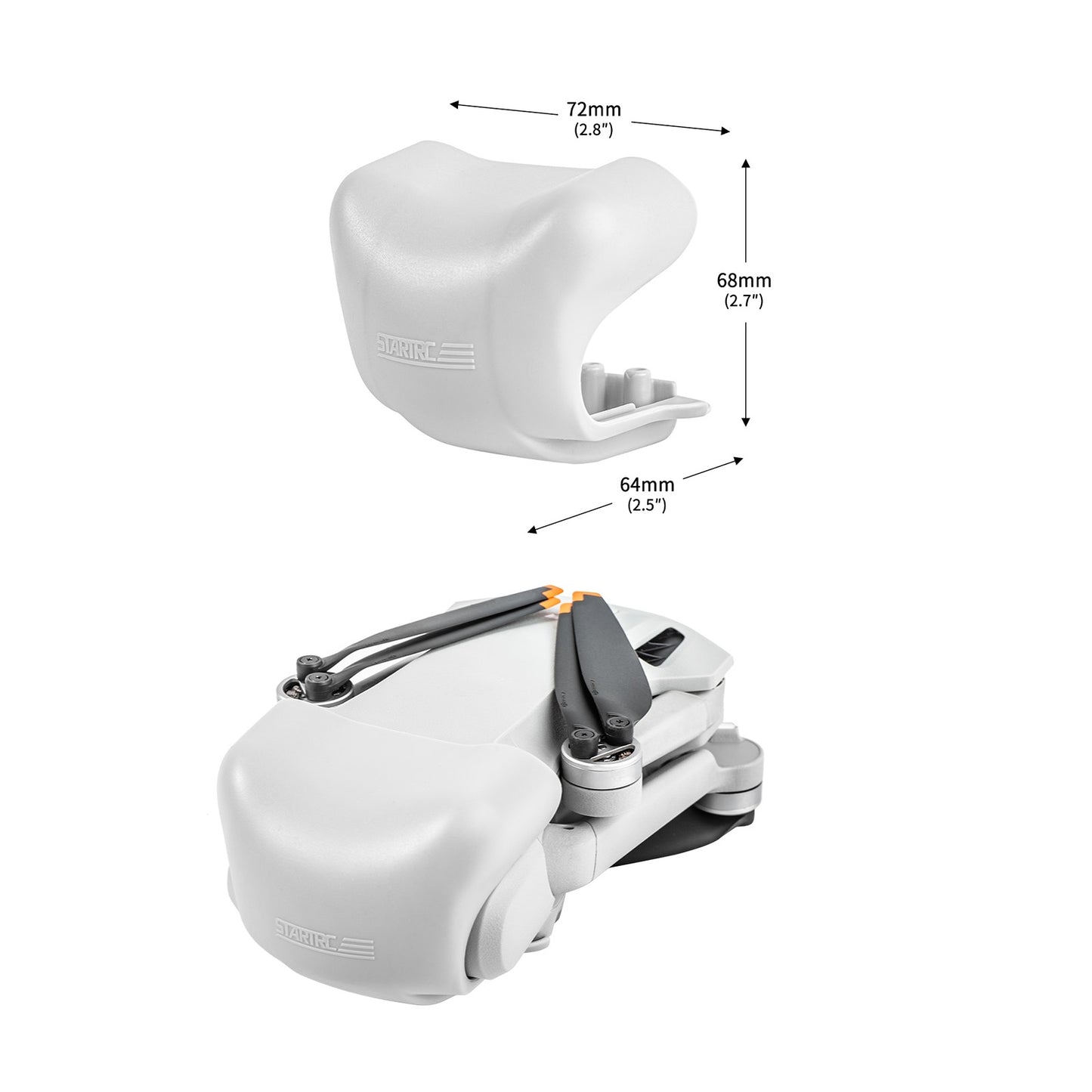 Lens-Caps-Vision-Sensor-Sunshade-Cover-For-DJI-Mini-3-Pro(Grey)