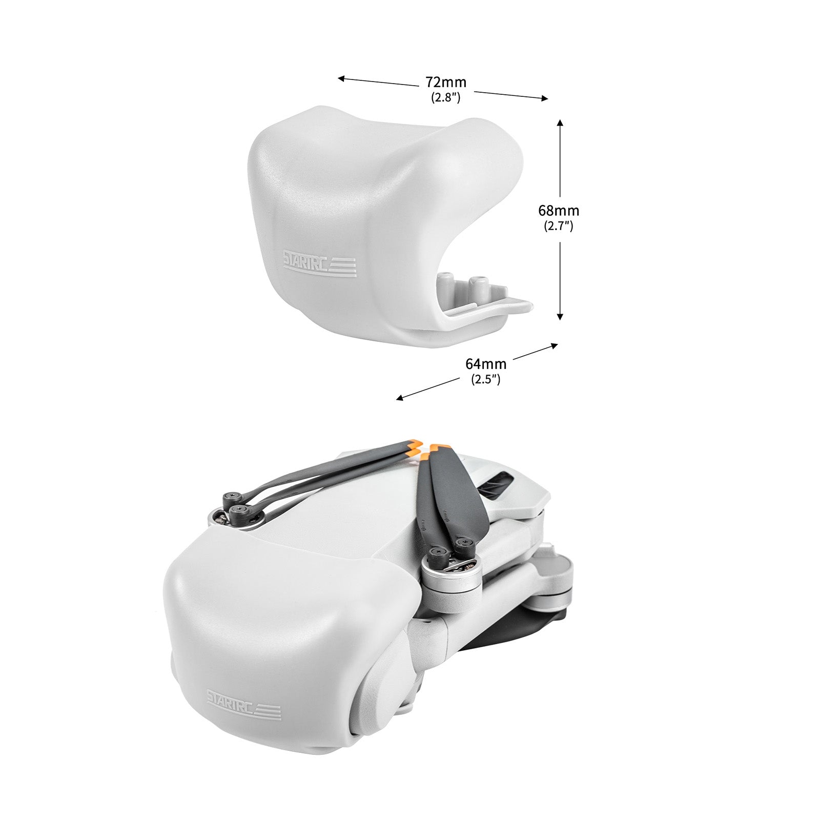 Lens-Caps-Vision-Sensor-Sunshade-Cover-For-DJI-Mini-3-Pro(Grey)