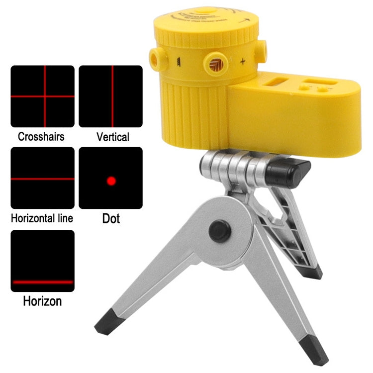 LV-06-8-Function-Laser-Level-Leveler-with-Tripod(Yellow)