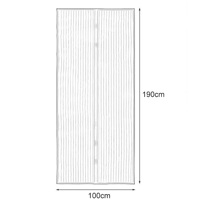 Magnetic-Door-Curtain-Mosquito-proof-Screen-Door-Curtain,-Size:190x100cm(Coffee)