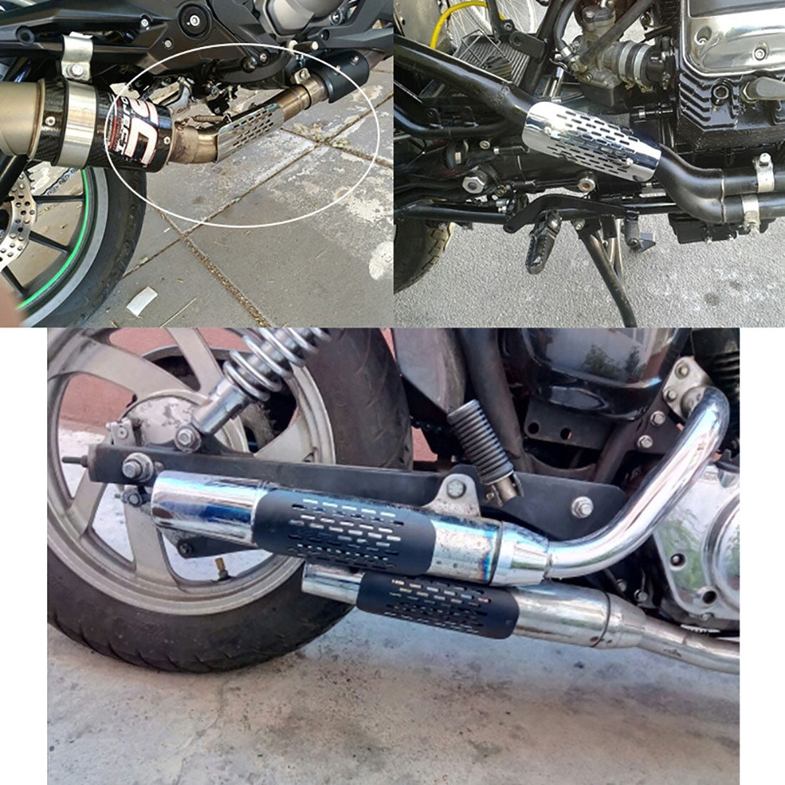 MB-EX014-S-Motorcycle-Modification-Accessories-Iron-75mm-Exhaust-Pipe-Heat-Shield-for-Kawasaki