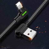 MCDODO-2A-USB-to-8-Pin-Fast-Charging-Data-Cable,-Length:1.8m(Black)