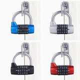 Medium-5-Digit-Alphabet-Wheel-Combination-Lock-Closet-Door-Padlock(Blue)