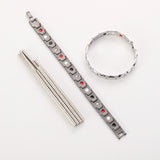 Men-Detachable-Titanium-Steel-Magnetic-Therapy-Bracelet-Jewelry(Silver)