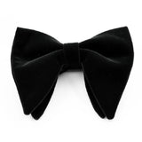 Men-Velvet-Double-layer-Big-Bow-knot-Bow-Tie-Clothing-Accessories(Black)