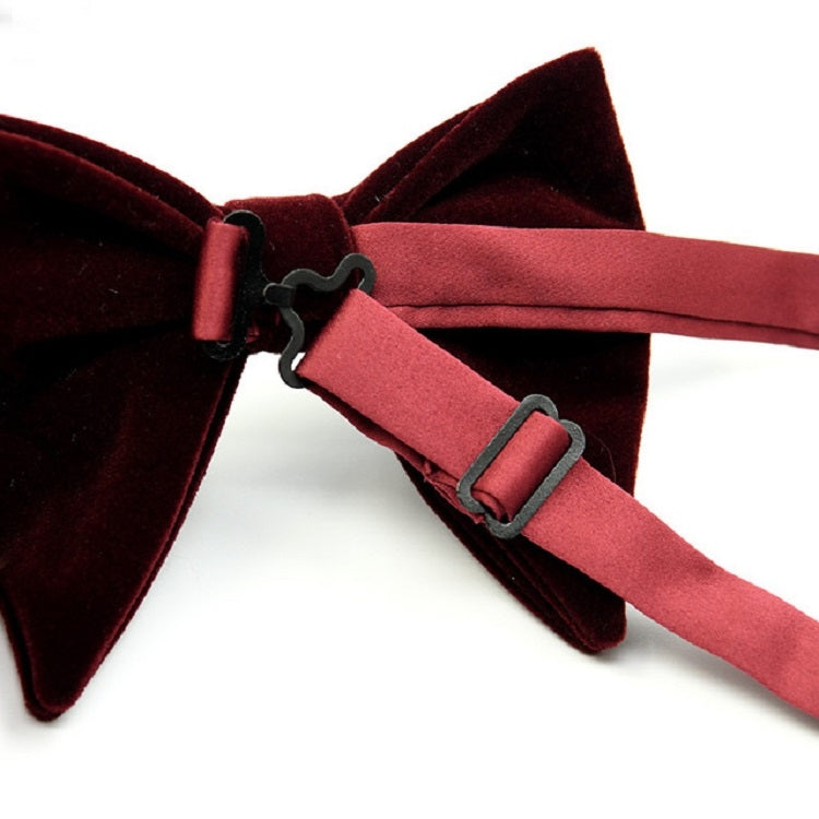 Men-Velvet-Double-layer-Big-Bow-knot-Bow-Tie-Clothing-Accessories(Dark-Green)