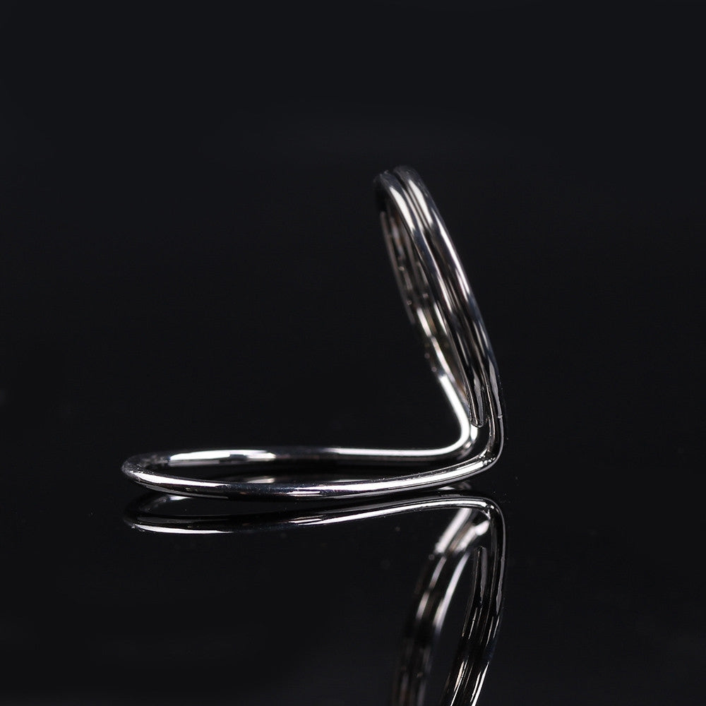 Metal-Spring-Ring-Pick-for-Guitar(Silver)