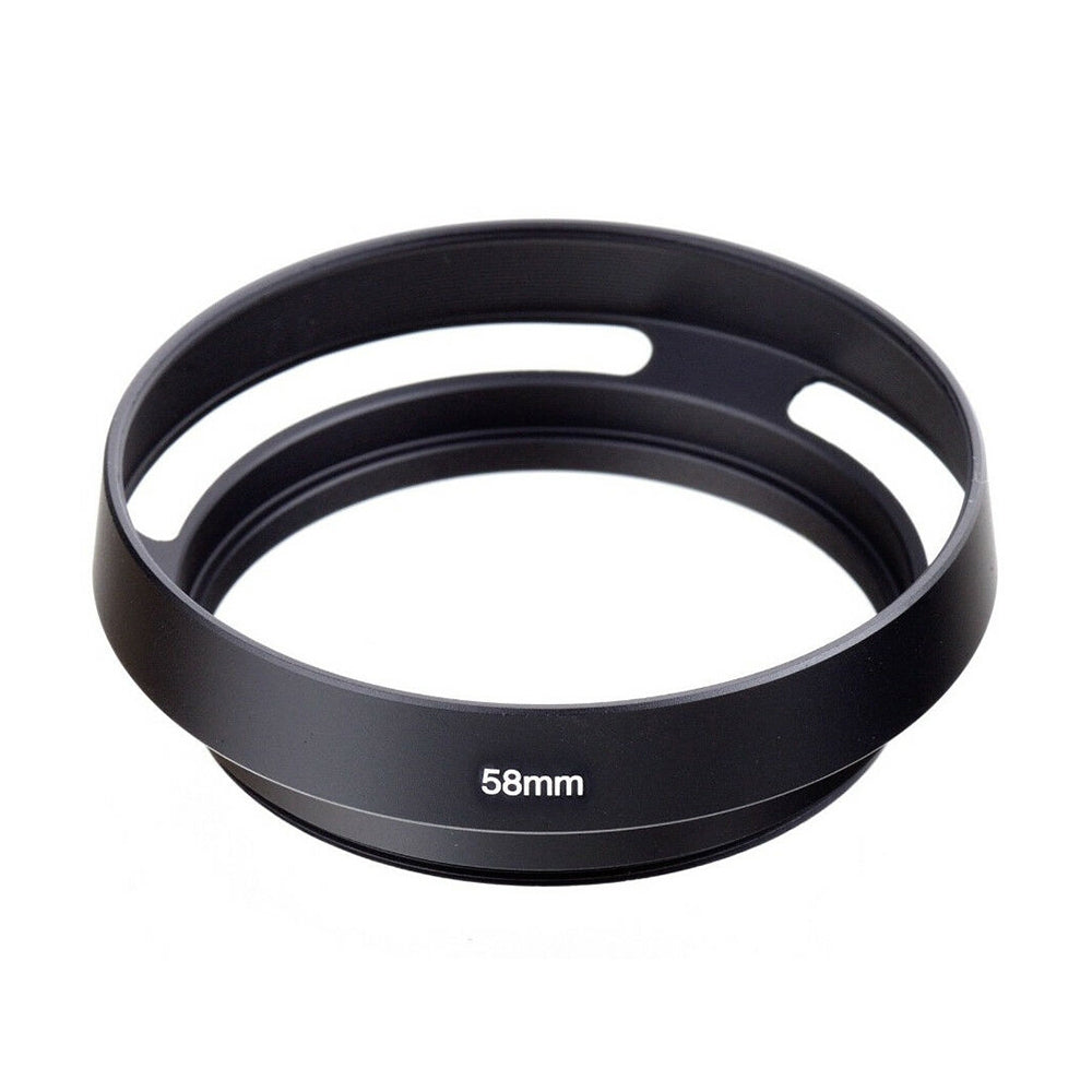Metal-Vented-Lens-Hood-for-Lens-with-58mm-Filter-Thread(Black)