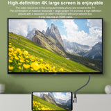 Micro-HDMI-Male-Elbow-to-HDMI-Female-4K-UHD-18Gbps-Connection-Cable,-Length:20cm(Grey)