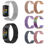 Milano-Magnetic-Metal-Watch-Band-for-Fitbit-Charge-5(Champagne-Gold)