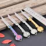 Mini-Key-Knife-Camp-Outdoor-Keyring-Ring-Keychain-Fold-Self-Defense-Security-Multi-Tool(Gold)