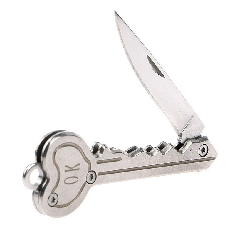 Mini-Key-Knife-Camp-Outdoor-Keyring-Ring-Keychain-Fold-Self-Defense-Security-Multi-Tool(Gold)