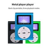 Mini-Lavalier-Metal-MP3-Music-Player-with-Screen,-Style:-with-Earphone+Cable(Black)