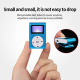 Mini-Lavalier-Metal-MP3-Music-Player-with-Screen,-Style:-with-Earphone+Cable(Black)