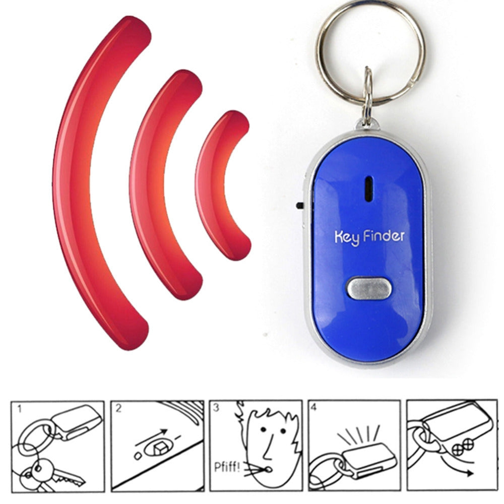 Whistle-Key-Finder-with-LED-and-Remote-Locator-Red