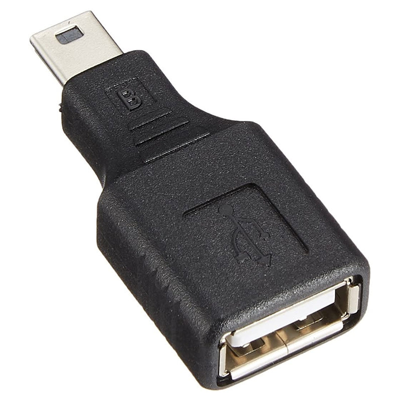 Mini-USB-Male-to-USB-2.0-Female-Adapter-with-OTG-Function(Black)