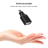 Mini-USB-Male-to-USB-2.0-Female-Adapter-with-OTG-Function(Black)