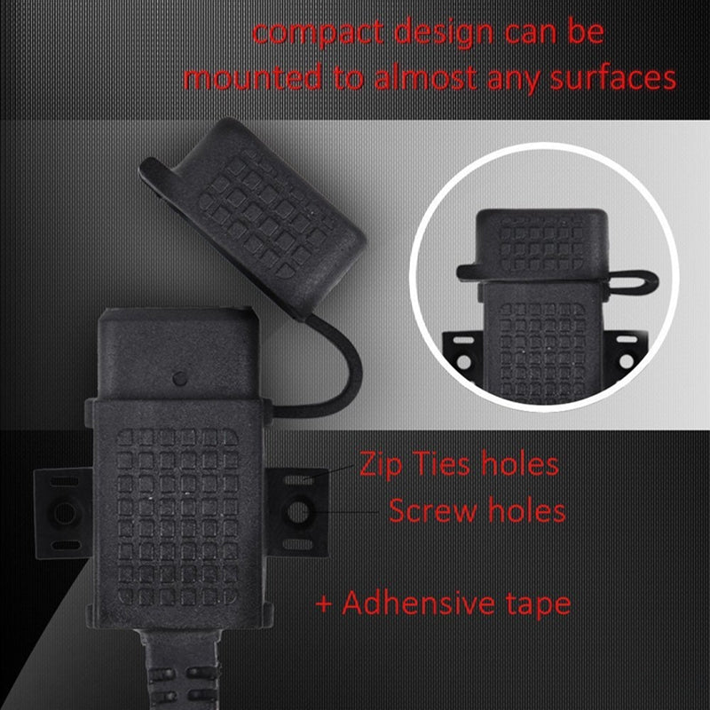 Motorcycle-5V-2.1A-Waterproof-USB-Charger-Kit-SAE-to-USB-Adapter,-with-Extension-Harness