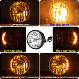 Motorcycle-7-Inch-LED-Headlamp-Angel-Ring-Steering-Function-With-Bracket(Shock-Absorber-Diameter-35-43MM)