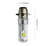 Motorcycle-Headlights-750LM-6000K-White-H6M/P15D-40W-8-LED-Bulbs,-DC-12-24V