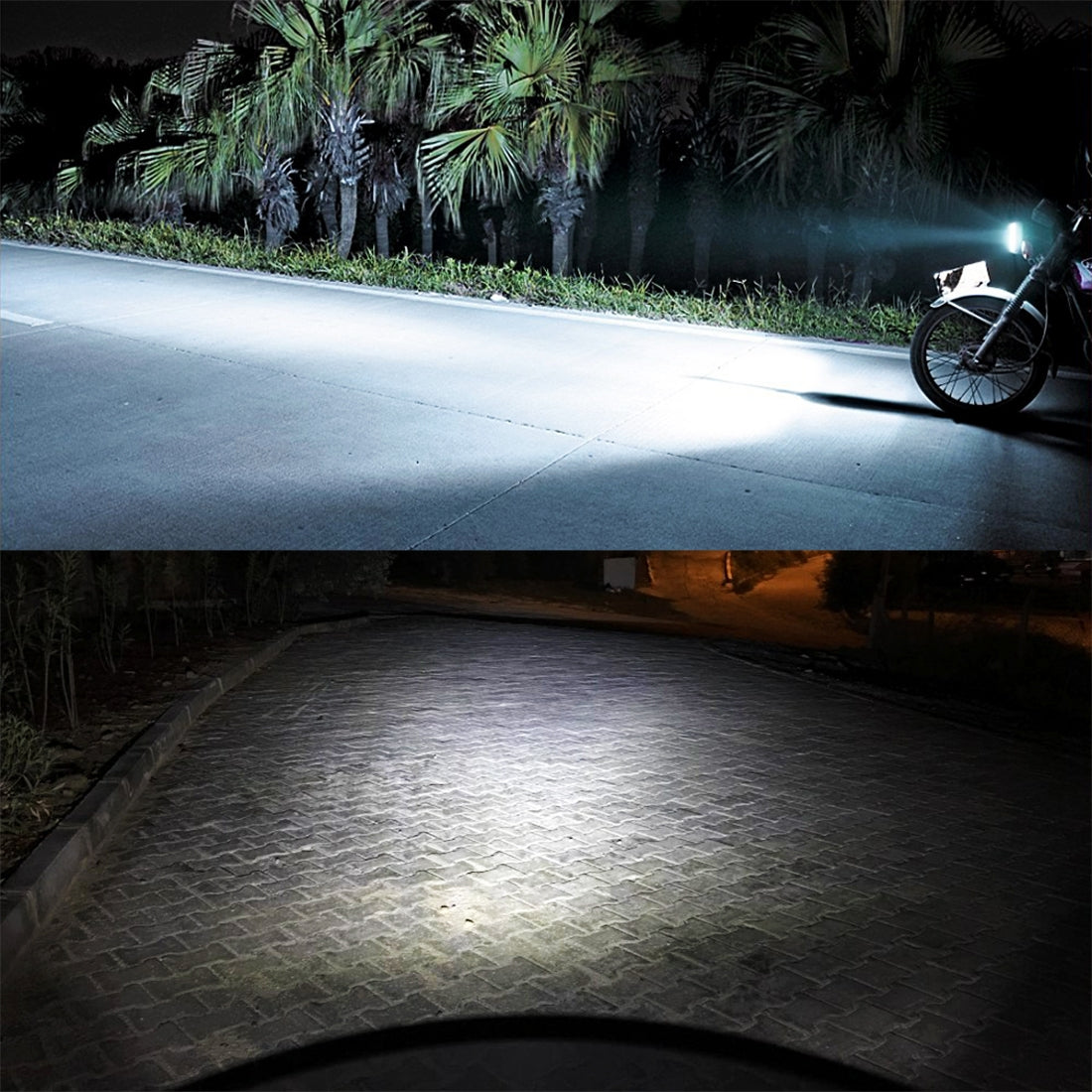 Motorcycle-Headlights-750LM-6000K-White-H6M/P15D-40W-8-LED-Bulbs,-DC-12-24V
