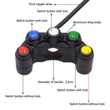 Motorcycle-Headlight-Auxiliary-Light-Horn-Switches-Aluminum-Alloy-Five-position-Faucet-Switches-with-Light