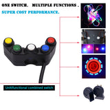 Motorcycle-Headlight-Auxiliary-Light-Horn-Switches-Aluminum-Alloy-Five-position-Faucet-Switches-with-Light