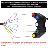 Motorcycle-Headlight-Auxiliary-Light-Horn-Switches-Aluminum-Alloy-Five-position-Faucet-Switches-with-Light